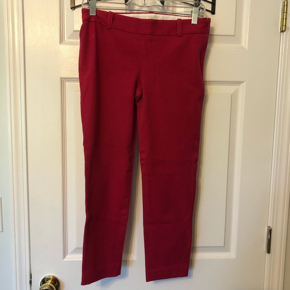 J crew used side zipper capris